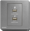 SIEMENS 西門子 DELTA® arina 雙 USB 智能充電插座