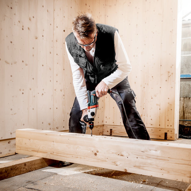 衝擊鑽 850W 堅固的 壓鑄 鋁製 齒輪箱 METABO 麥太保 SBE 850-2