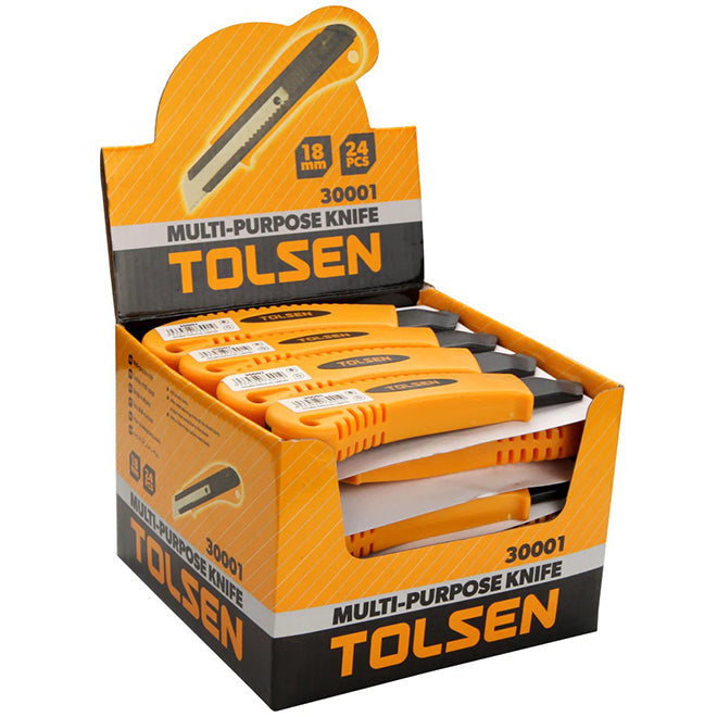 18mm 鐵頭 膠身 大鎅刀 TOLSEN 東森牌