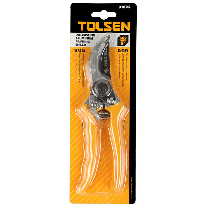 8吋 黃膠柄 花枝剪 TOLSEN 東森牌 