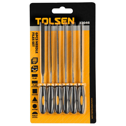 6枝 3 x 100mm 錶銼套裝 TOLSEN 東森牌