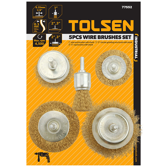 5件裝 有柄 鋼絲碌套裝 TOLSEN 東森牌