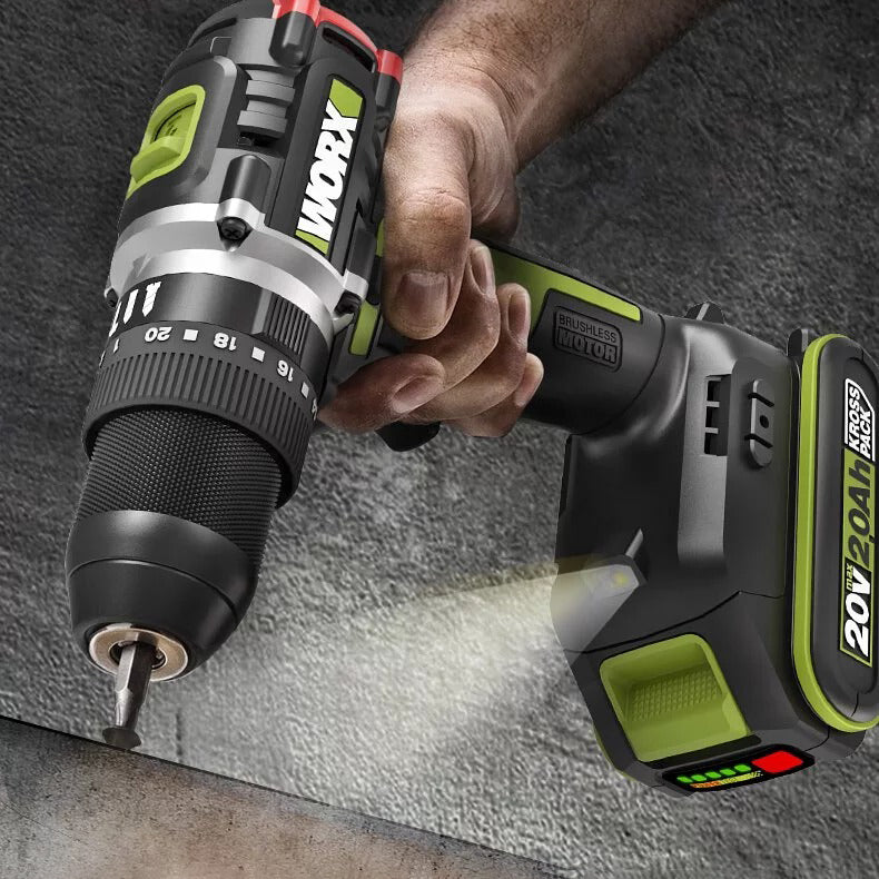 3合1 衝擊 電鑽 20V 充電式 鋰電 通用 木/鐵/磚/磁磚/收螺絲 WORX 威克士 WU369